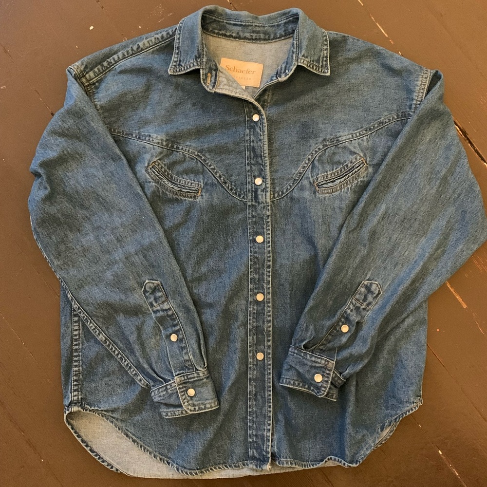 Vintage Schaefer Outfitter Denim Button Up Western